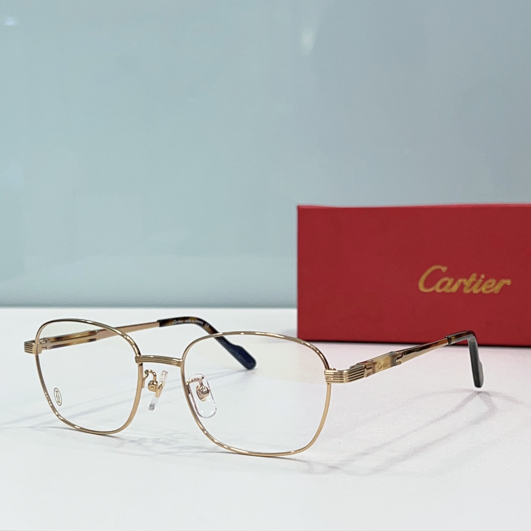 Cartier CT0040O Gold-Finish Full-Rim Optical Glasses