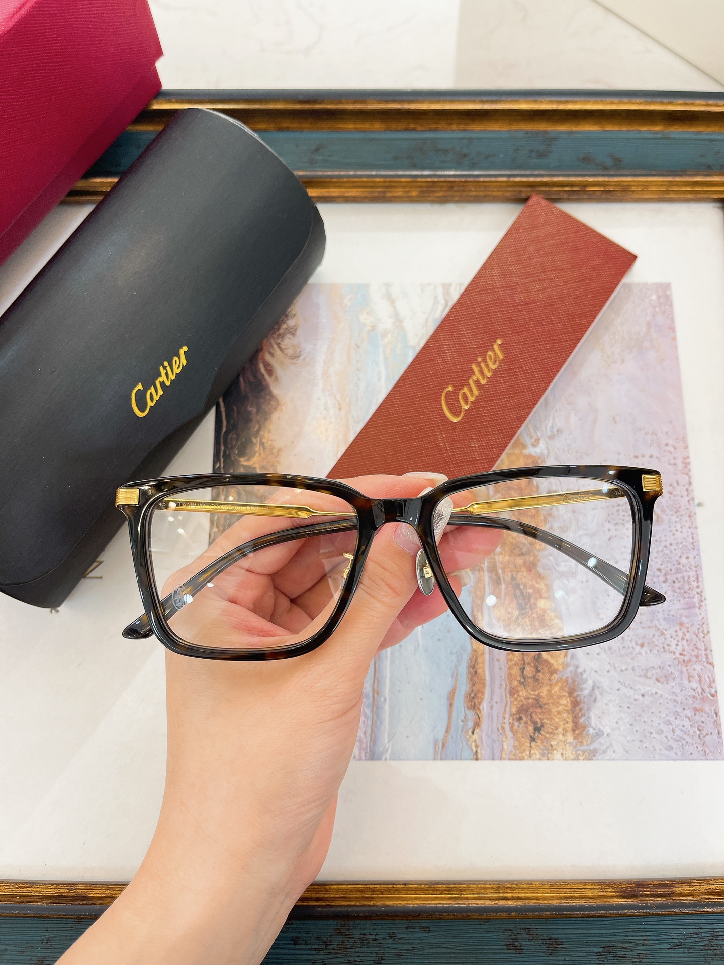 Cartier Bold Square Optical Eyewear CT0433S